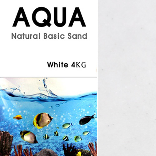 AQUA Natural Basic Sand - 퓨어 화이트 - 작은입자 ( 0.5-1.5mm - 4KG ) - 5% 추가적립